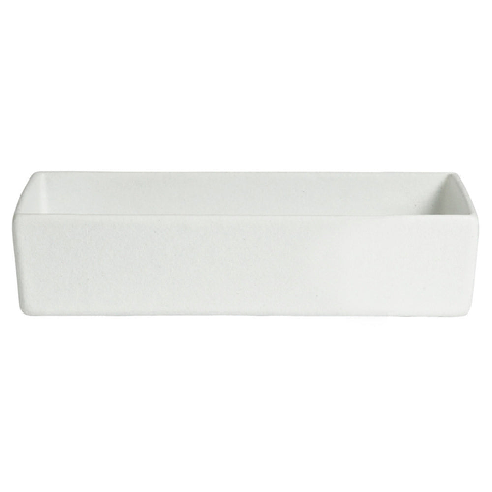 COMP21-MOD- 1 to 2 qt. Rectangular Straight Sided Salad Bowl - Mod Finish - 9.75 x 4.75 in. - 3 in. Deep