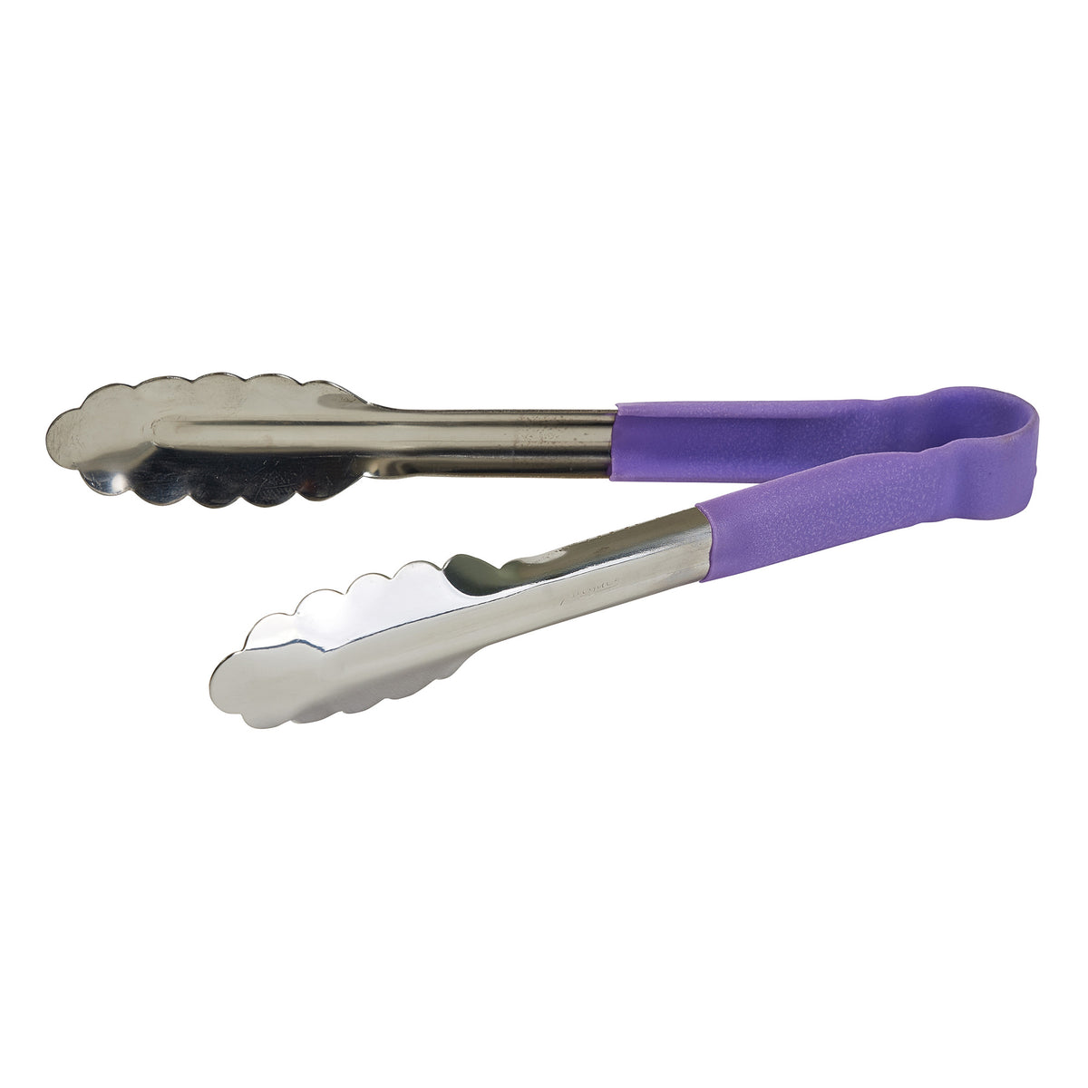 Picture of Winco UTPH-9P Allergen-Free Stainless Steel Utility Tongs - 9 in.