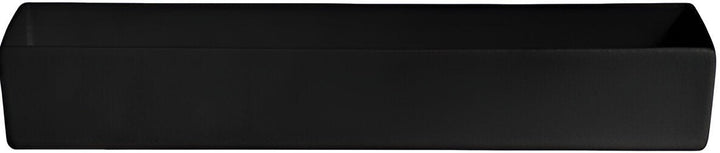 COMP31BB 3.36 qt. Rectangular Straight Sided Salad Bar Bowl - Black - Classic Finish - 9.5 x 8.5 in. - 4 in. Deep