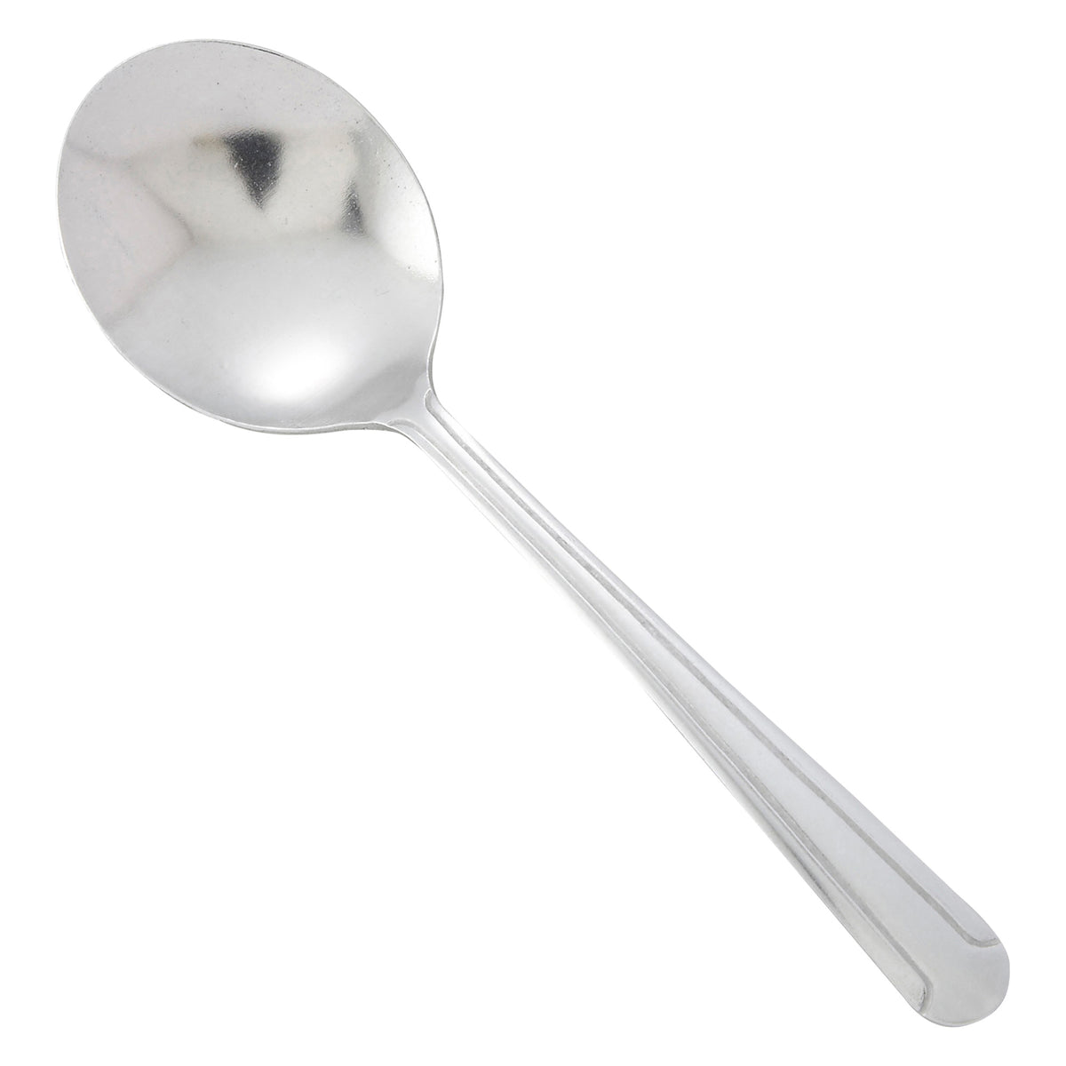 Picture of Winco 0001-04 Dominion Bouillon Spoon, 18-0 Medium Weight