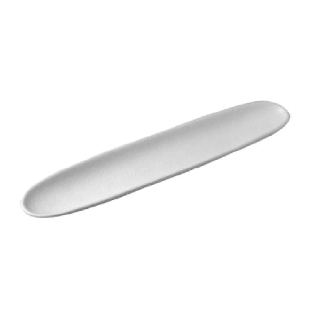 CR001BB 13.5 oz Canoe Spoon Rest - Black - 19 x 3.7 in. - 1.2 in. Deep - Small