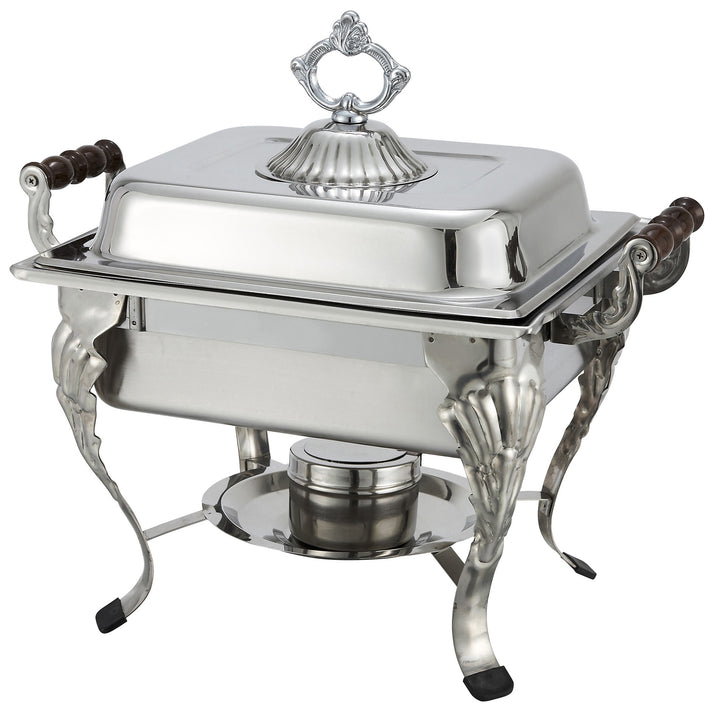 Picture of Winco 508 Crown 4 qt. Half-Size Chafer, Stainless Steel