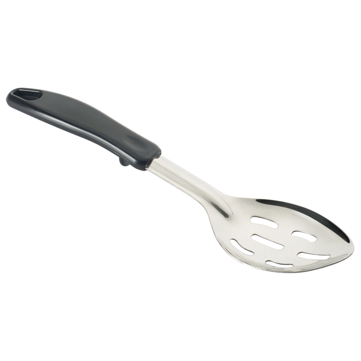 Picture of Winco BHSP-11 Basting Spoon with Stop-Hook Polypropylene Handle - Slotted, 11 in.