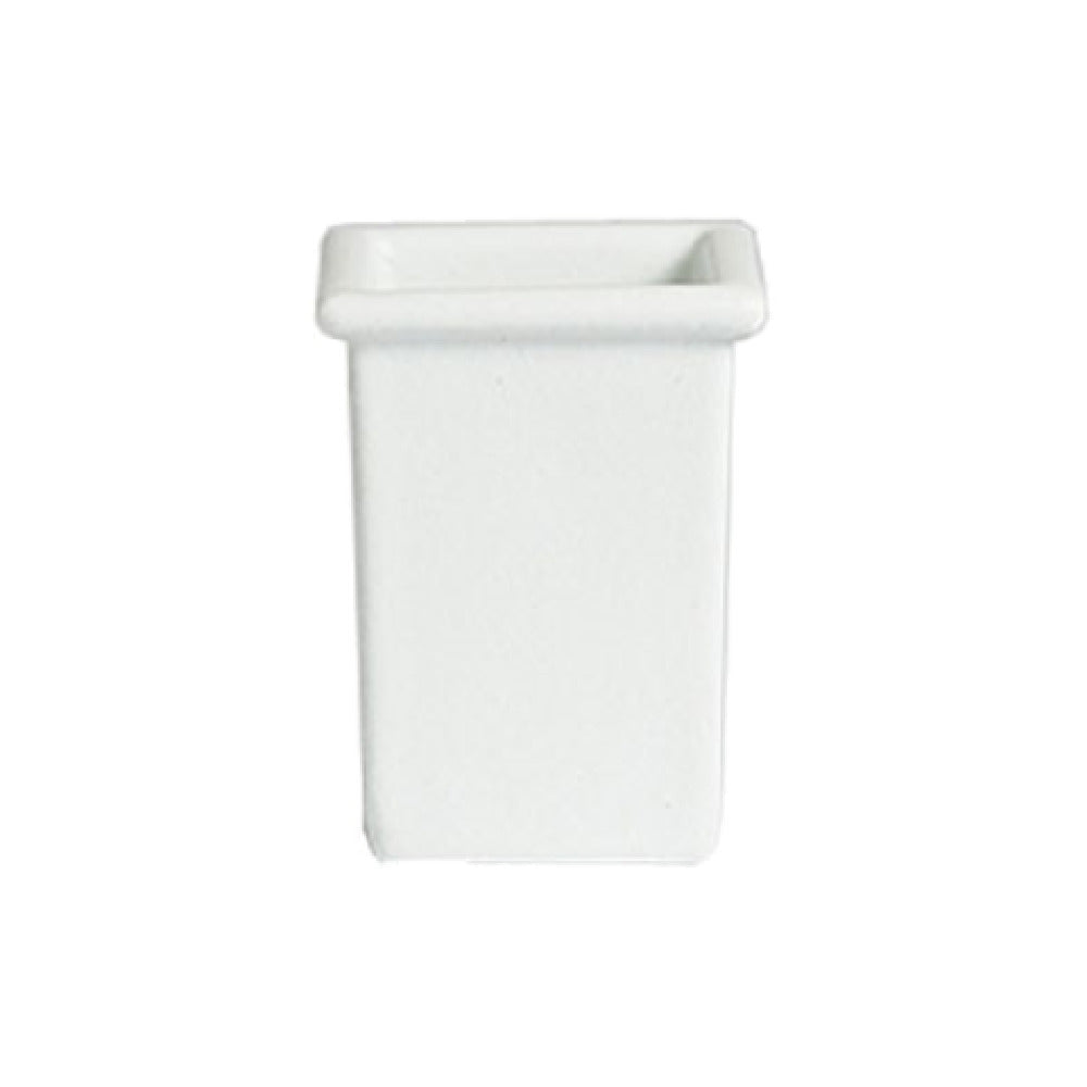 IS022CH 1.2 qt. Square Salad Bar Bowl - Chocolate - 4.88 in. - 6.18 in. Deep