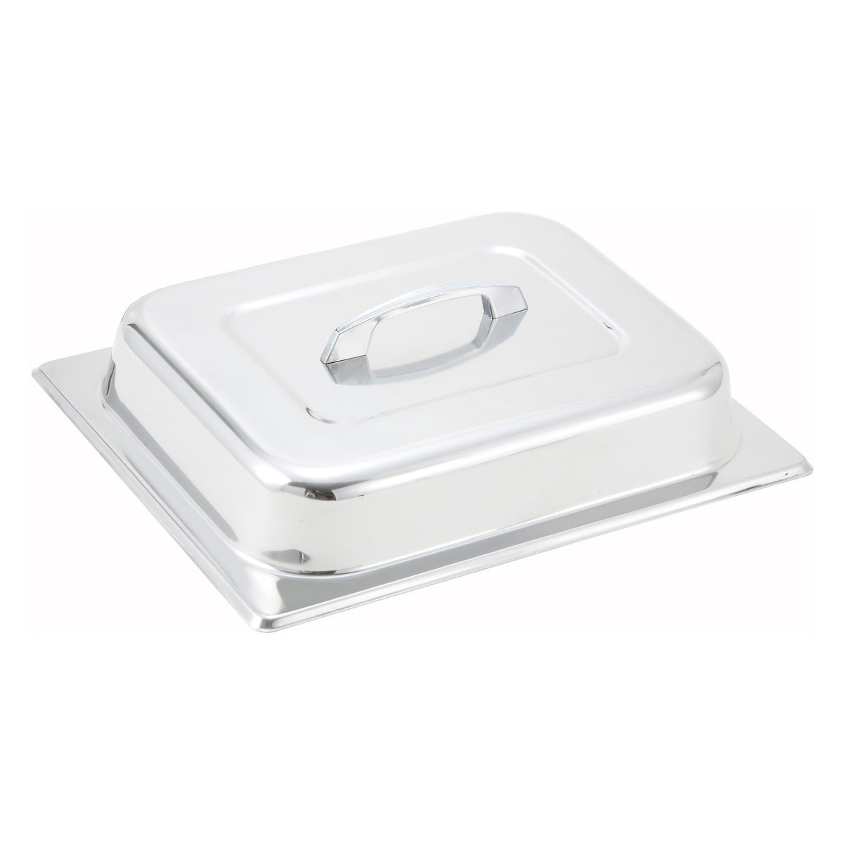 Picture of Winco C-DCH Stainless Steel Dome Cover with Center Handle - Half