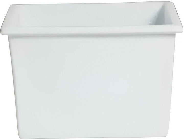 IS035-MOD-WW 4.2 qt. Square Salad Bar Bowl - White - Mod Smooth Finish - 9.65 in. - 4 in. Deep
