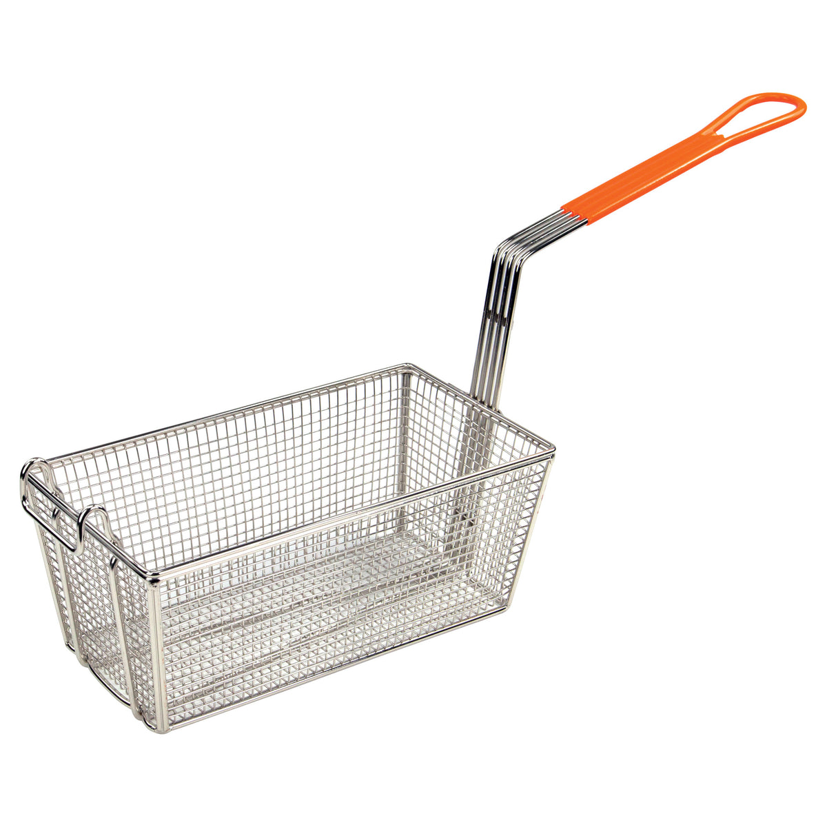 Picture of Winco FB-10 Fry Basket - 12.13 x 6.5 x 5.38 in. - Orange Handle