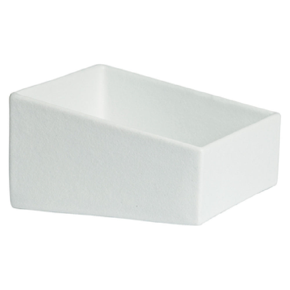 ISS15-MOD- 4.2 qt. Square Sloping Salad Bar Bowl - Mod Finish - 9.25 in. - 5.16 in. Deep - 5 to 3 in. Slope