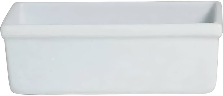 IU013-MOD-WW 2.4 qt. Rectangular Salad Bar Bowl - White - 9.65 x 5.71 in. - 3.15 in. Deep