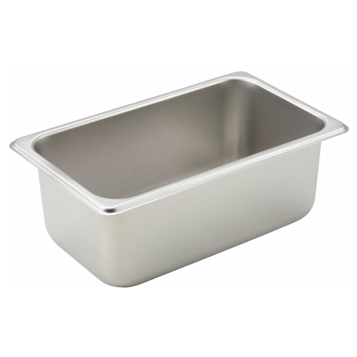 Picture of Winco SPQ4 Straight-Sided Steam Pan, 25 Gauge - Stainless Steel - 4 in.