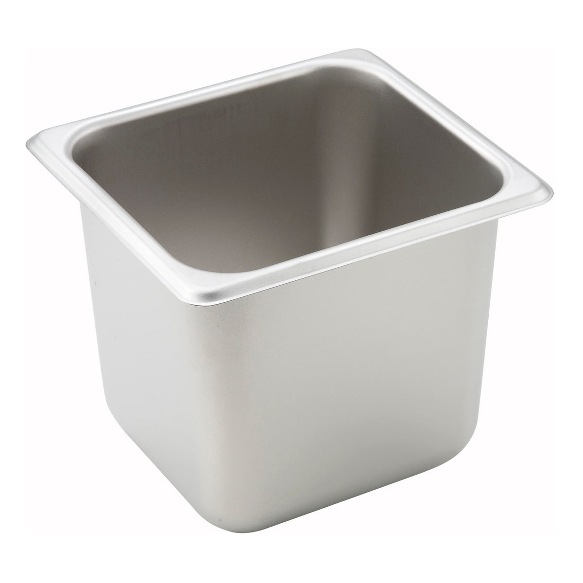 Picture of Winco SPS6 Straight-Sided Steam Pan, 25 Gauge - Stainless Steel - 6 in.