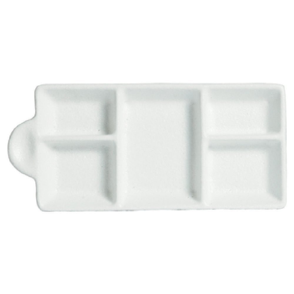 MJ602-MOD- 10.14 oz 5 Division Condiment Bowl - Mod Finish - 9.84 in. - 0.87 in. Deep