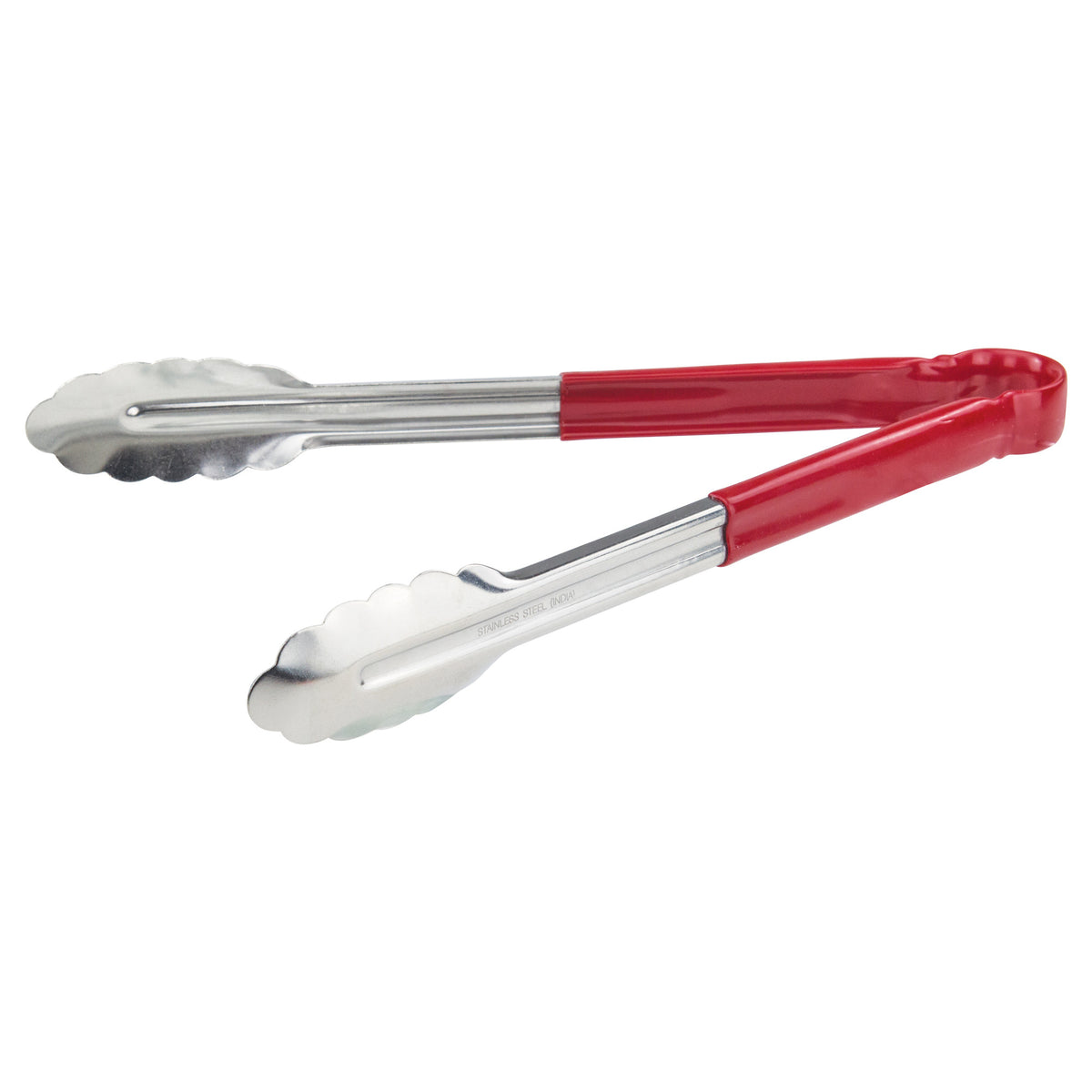 Picture of Winco UT-12HP-R Heavy-Duty Utility Tongs with Plastic Handle - 12 in., Red
