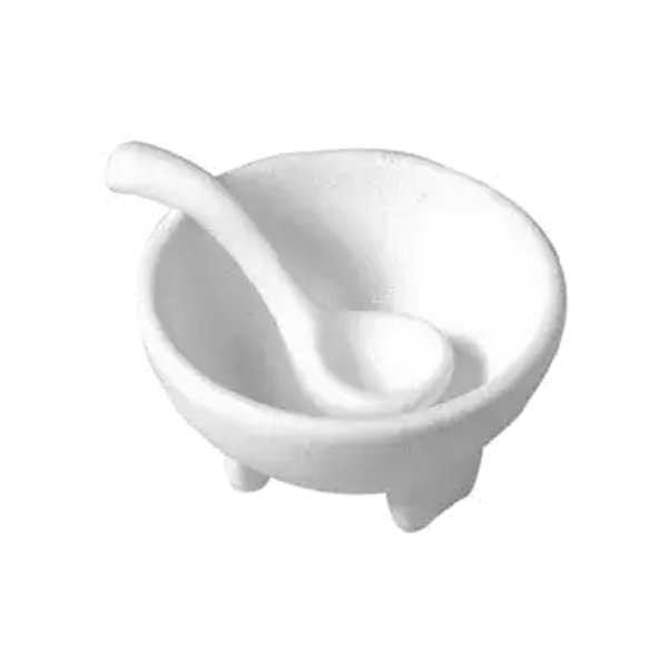 MJS04SB 1.3 qt. Round Molcajete Bowl - Sky Blue - 7.1 in. - 4.1 in. Deep - Large