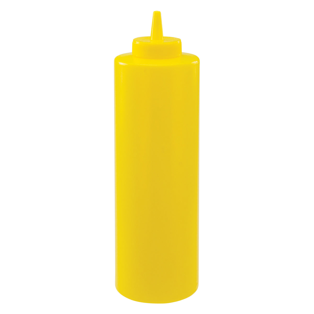 Picture of Winco PSB-24Y Regular Squeeze Bottles - 24 oz, Yellow - Pack of 6