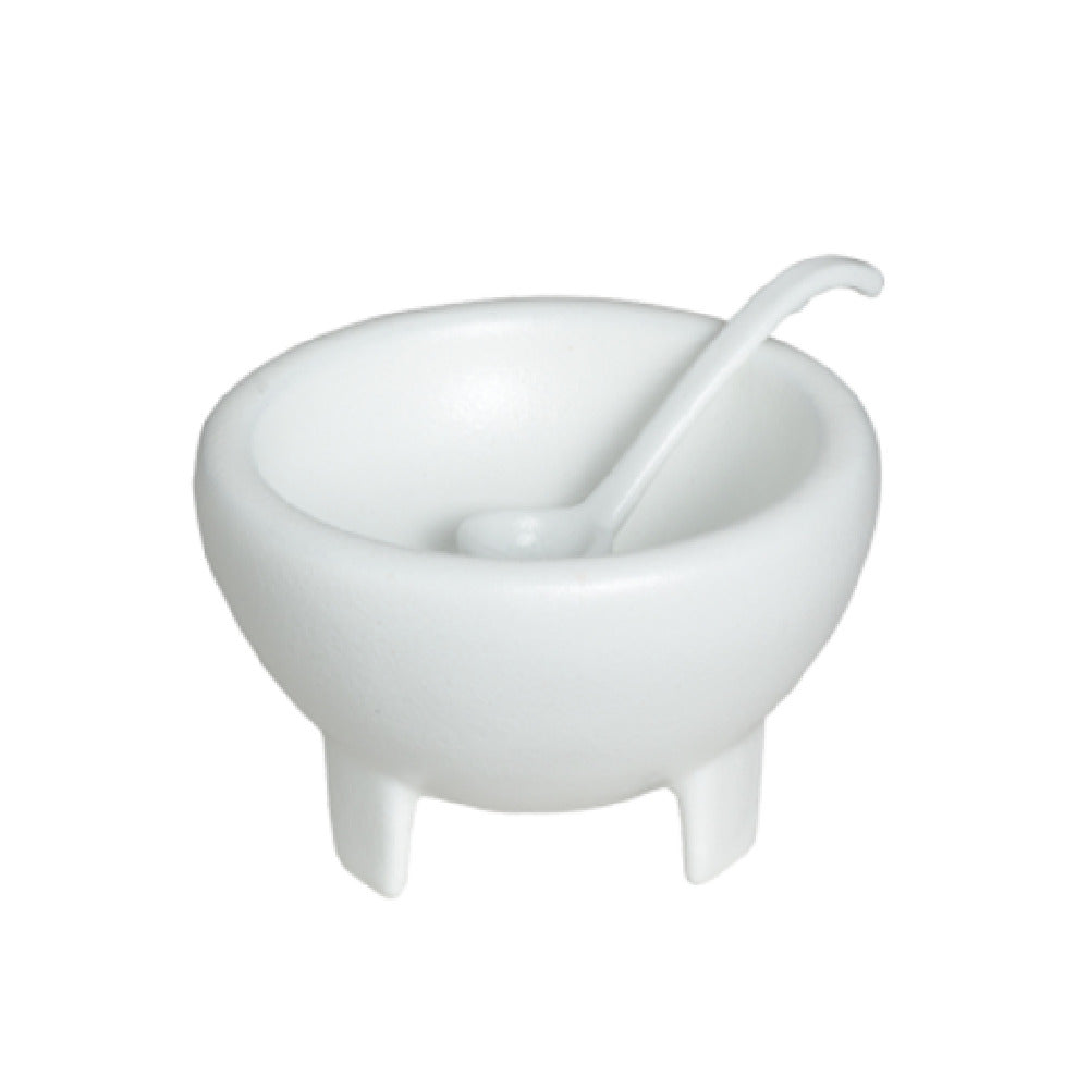 MJS06S 30.5 oz Molcajete & Spoon Set - Sand - 8.27 x 8.27 in. - 5.51 in. Deep