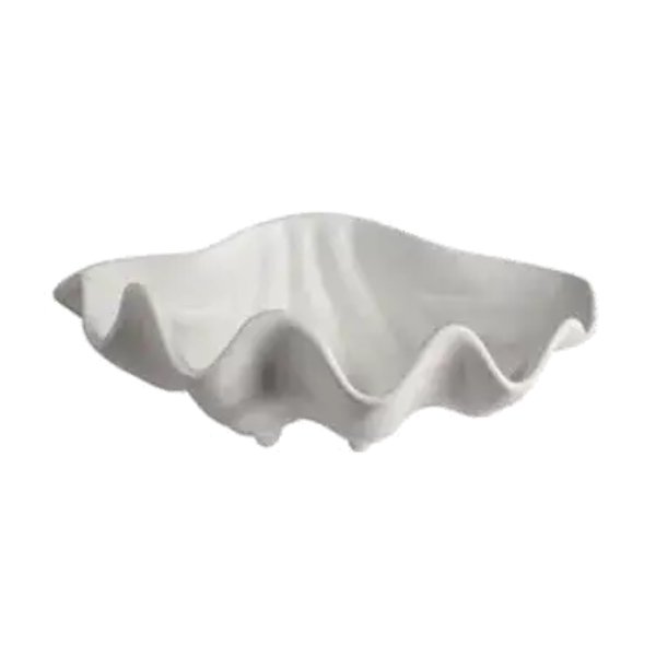 SC002CB 10.1 oz Ceviche Shell Plate - Cranberry - 8.4 in. - Small