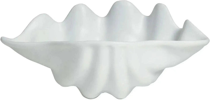 SC003-MOD-WW 13.5 oz Ceviche Shell Plate - White - 10.4 in. - Medium