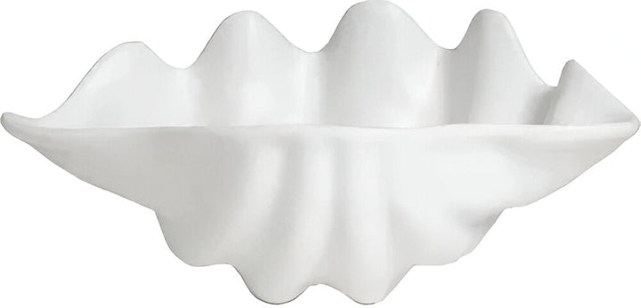 SC004-MOD-WW 4.2 qt. Ceviche Shell Plate - White - Mod Smooth Finish - 18.5 in. - Large