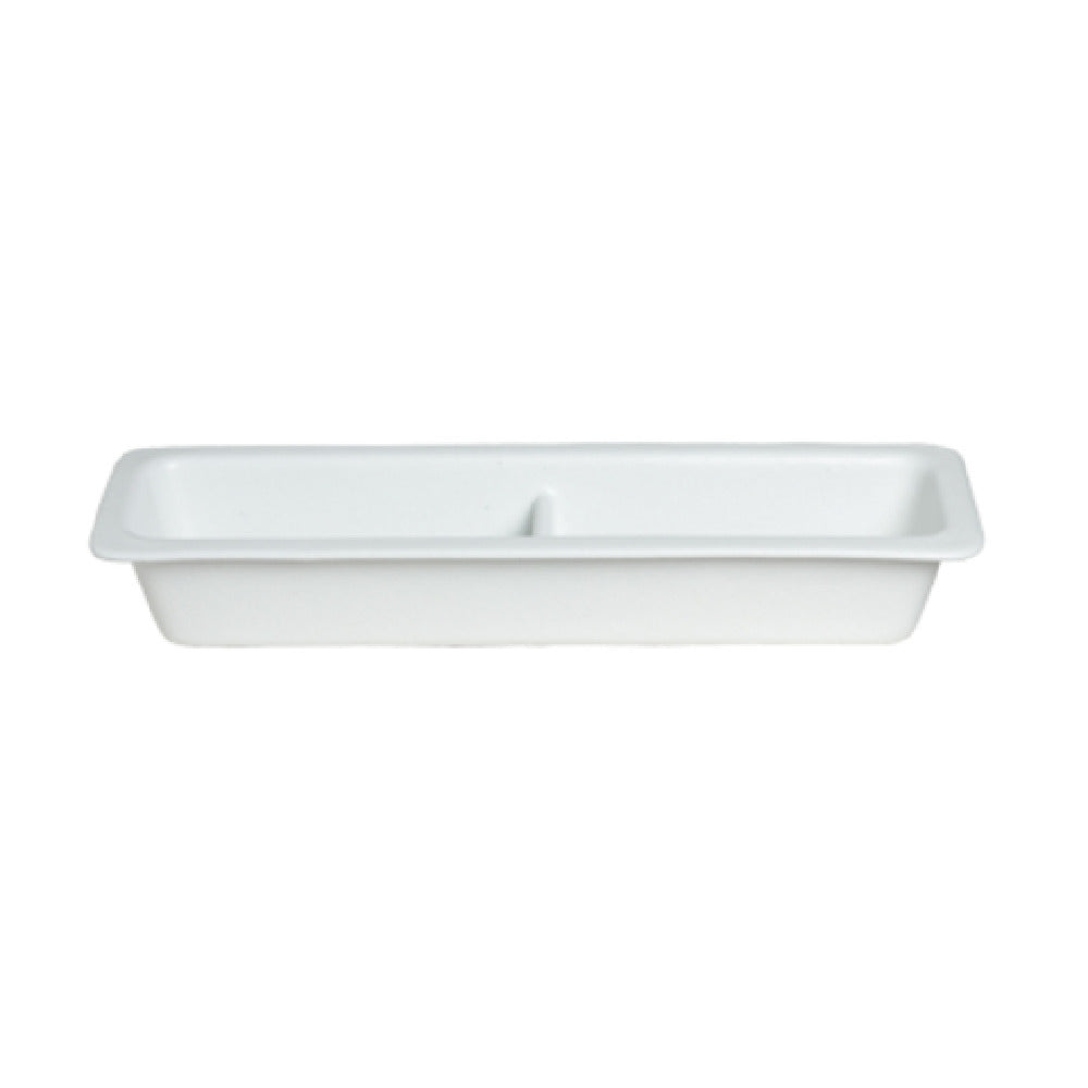 TPUD451PC 2.5 qt. Half Size Long Food Pan with Division to Fit Tile 25 - Pacific Blue - 19.69 x 5.91 in. - 2.99 in. Deep
