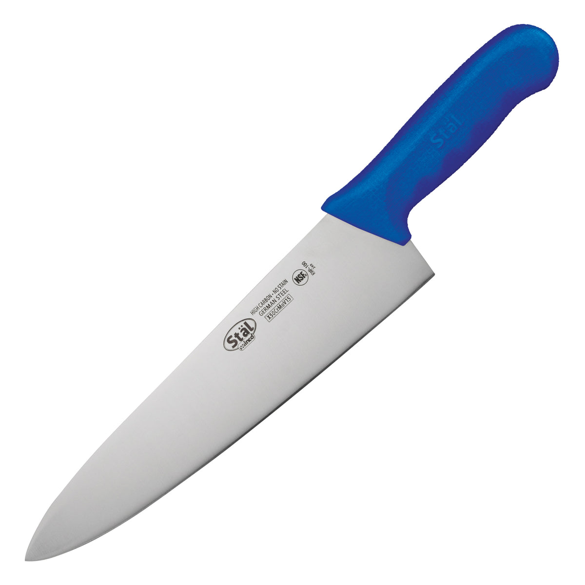 Picture of Winco KWP-100U Stal 10 in. Chefs Knife - Blue