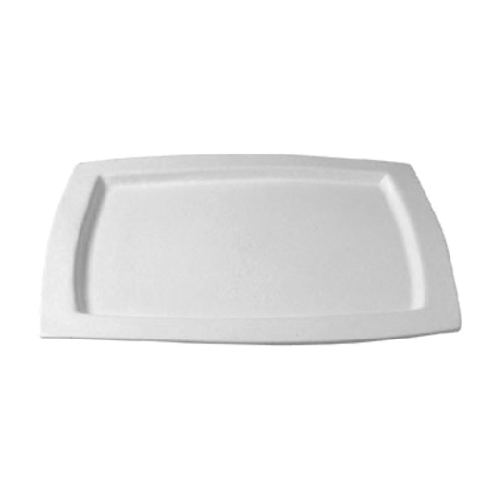 TU014WW 23.5 x 16.2 in. Rectangular Serving Tray with No Handles - White - 1 in. Deep - Large