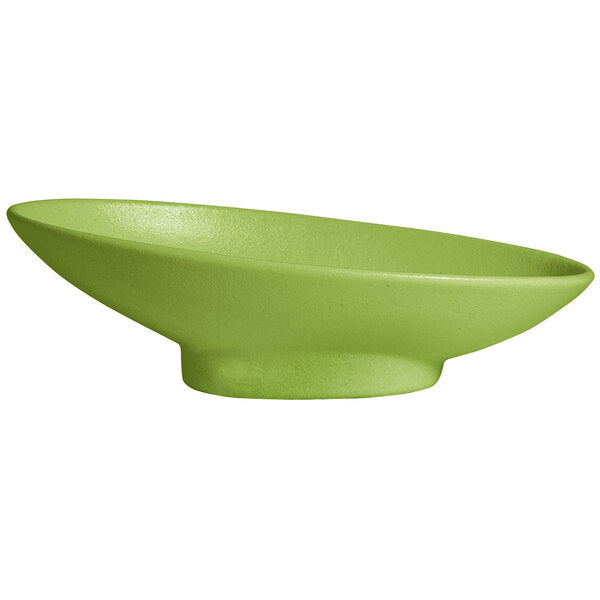 BO203-MOD-LM 23.67 oz Oval Sphere Dish - Lime - Mod Smooth Finish - 13.2 x 7.3 in. - 4.1 in. Deep - Medium