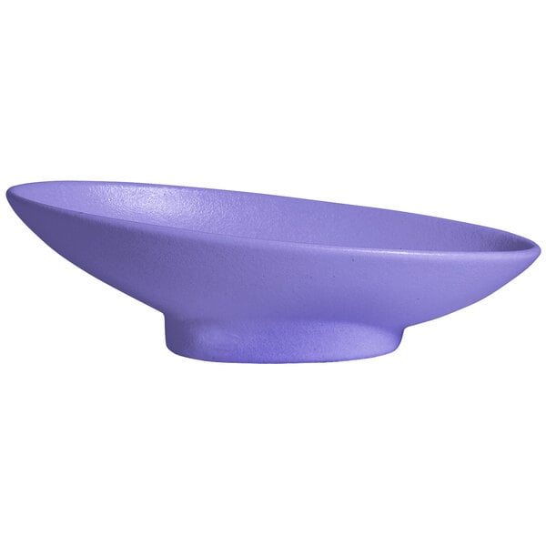BO203-MOD-LV 23.67 oz Oval Sphere Dish - Lavender - Mod Smooth Finish - 13.2 x 7.3 in. - 4.1 in. Deep - Medium