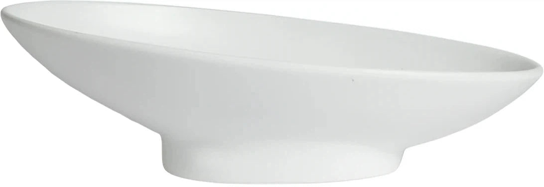 BO203-MOD-WW 23.67 oz Oval Sphere Dish - White - Mod Smooth Finish - 13.2 x 7.3 in. - 4.1 in. Deep - Medium