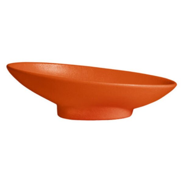 BO204-MOD-TG 16.9 x 9 in. Oval Sphere Dish - Tangerine - Mod Smooth Finish - 5.5 in. Deep - Large