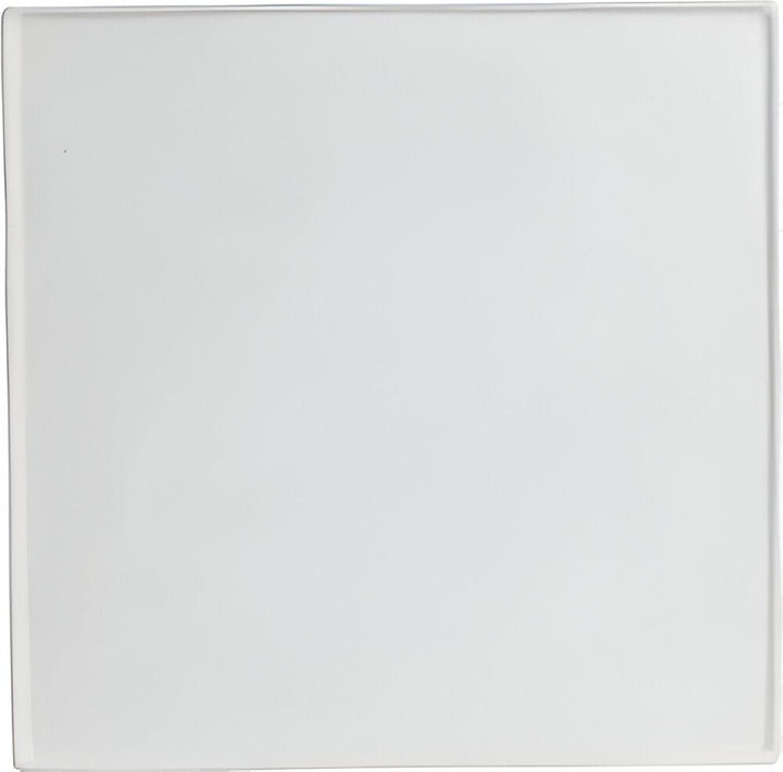 DS202-MOD-WW 13.8 in. Square Disc with Rim - White - Mod Smooth Finish - 0.4 in. Deep - Small