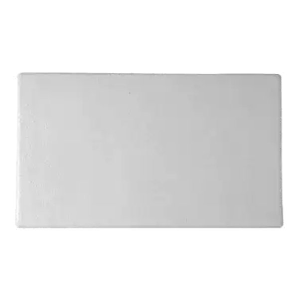 DU002FR 13.5 x 8 in. Resin Coated Aluminum Rectangular Disc - Fire Red - 0.5 in. Deep - Small