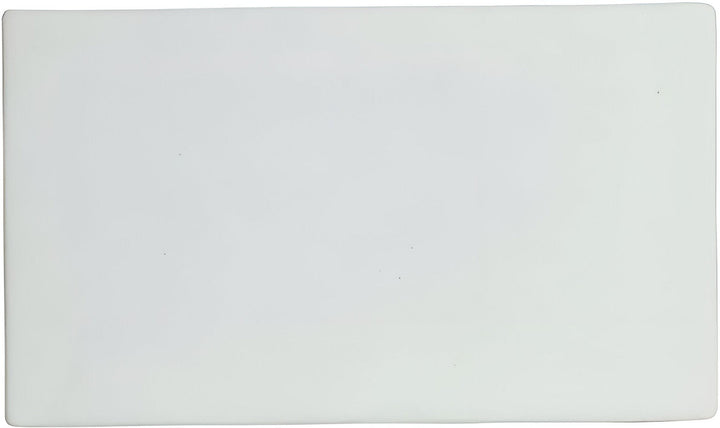 DU002-MOD-WW 13.5 x 8 in. Rectangular Disc - White - Mod Smooth Finish - 0.5 in. Deep - Small