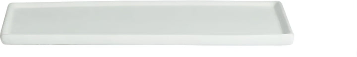 DU201-MOD-WW 10.2 x 6.3 in. Rectangular Disc with Rim - White - 0.4 in. Deep - Extra Small