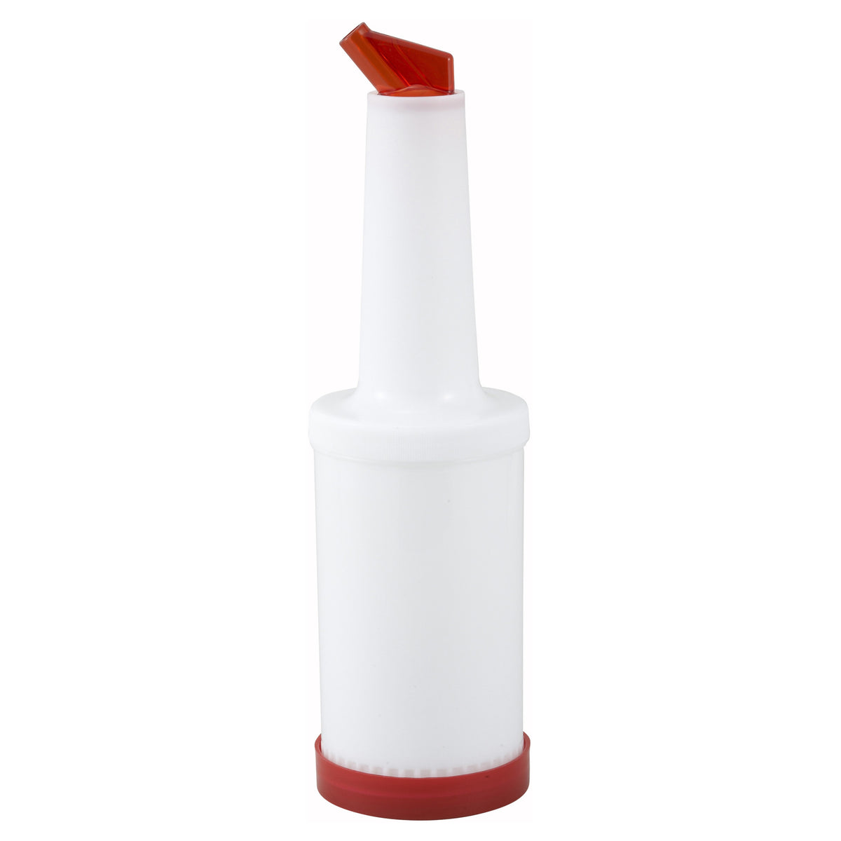 Picture of Winco PPB-2R Liquor & Juice Pour Bottle - 2 qt., Red