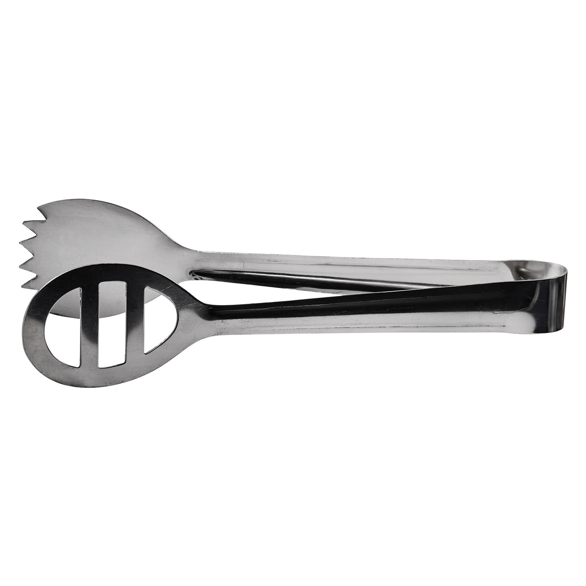 Picture of Winco PTOS-8 7.75 in. Oval Salad Tongs, Satin Finish Stainless Steel