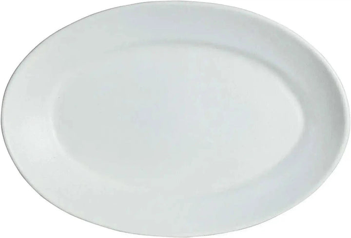 PO004-MOD-WW 5.3 qt. Oval Platter - White - Mod Smooth Finish - 21.5 x 17 in. - 2.2 in. Deep - Large