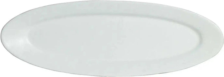 PO013-MOD-WW 1.1 qt. Single Fish Oval Platter - White - Mod Smooth Finish - 23.5 x 8 in. - 1.18 in. Deep