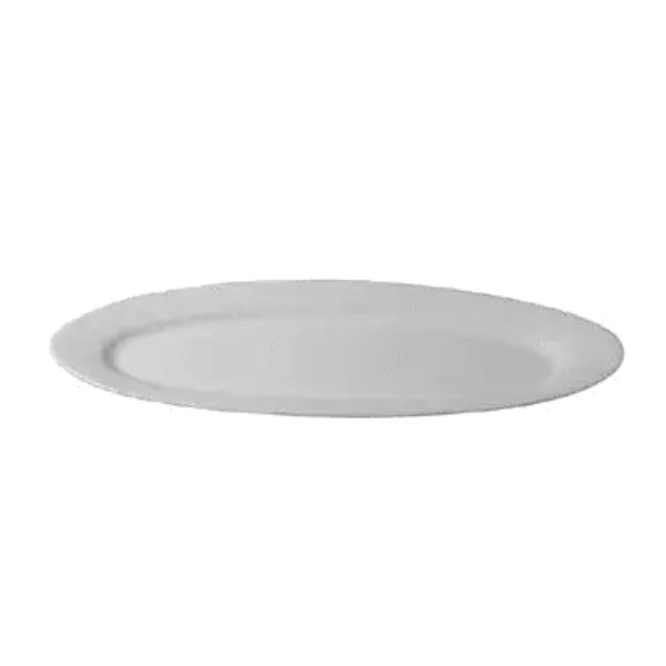 PO013S 1.1 qt. Single Fish Oval Platter - Sand - 23.5 x 8 in. - 1.18 in. Deep