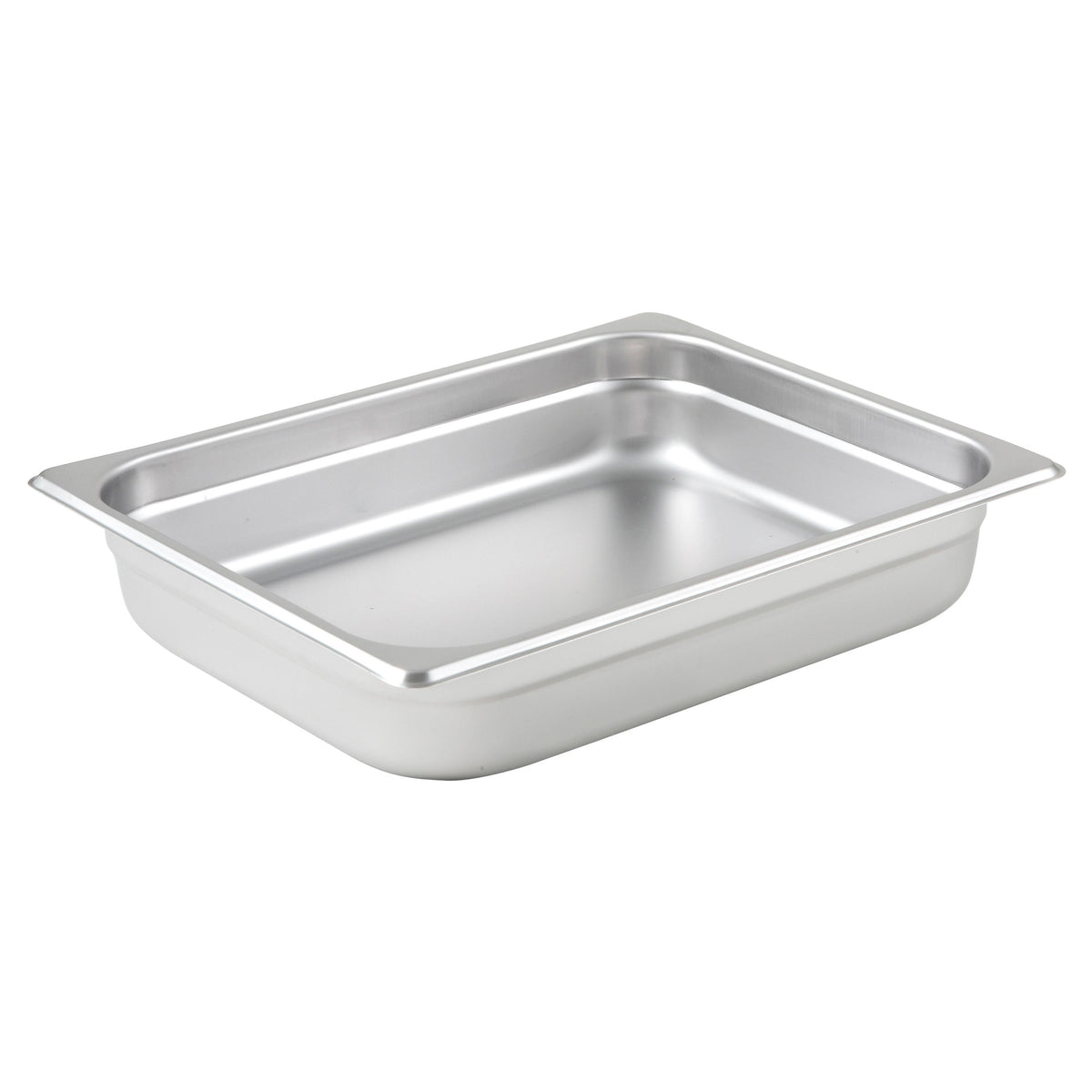 Picture of Winco SPJM-202 Anti-Jam Steam Pan, 24 Gauge - Stainless Steel - Half, 2.5 in.