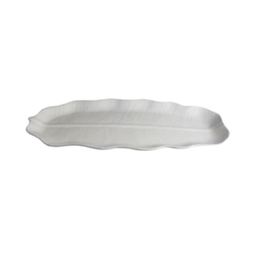 PHP02J 19.7 x 9 in. Palm Leaf Platter - Jade - 1.2 in. Deep - Small