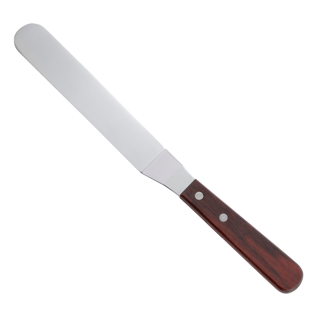 Picture of Winco TOS-7 Spatula with Offset, Wooden Handle - 6.38 x 1.25 in.