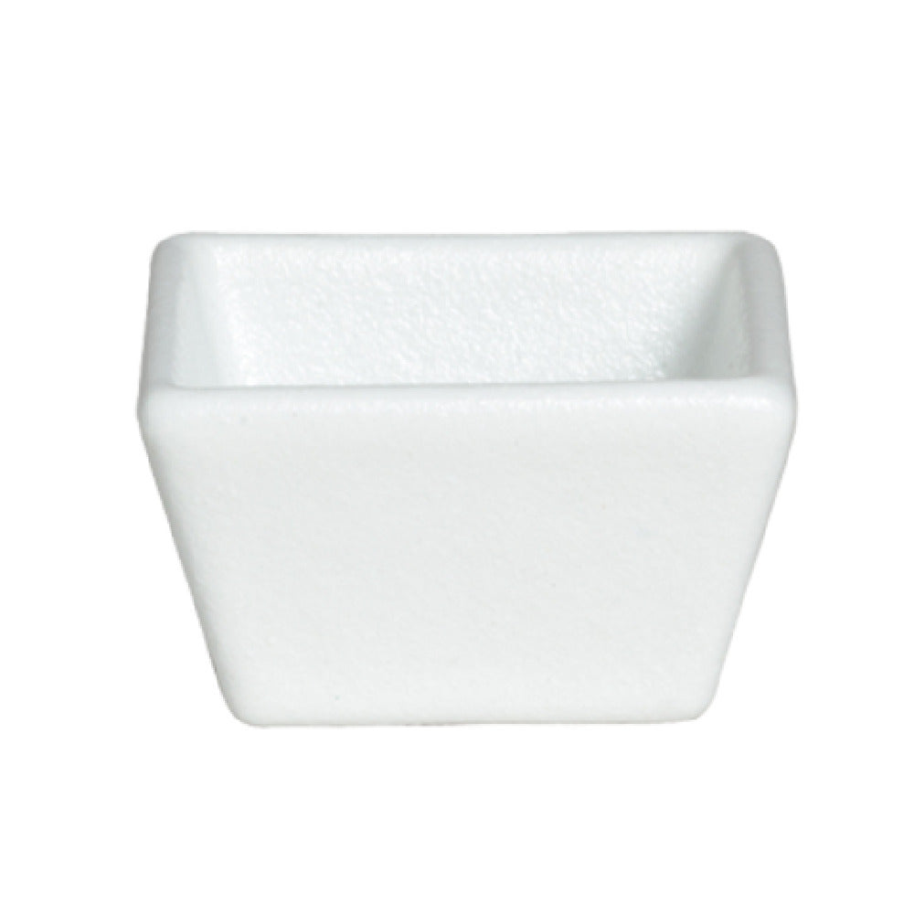 RS001S 6.76 oz Mini Square Ramekin - Sand - 3.5 in. - 2 in. Deep