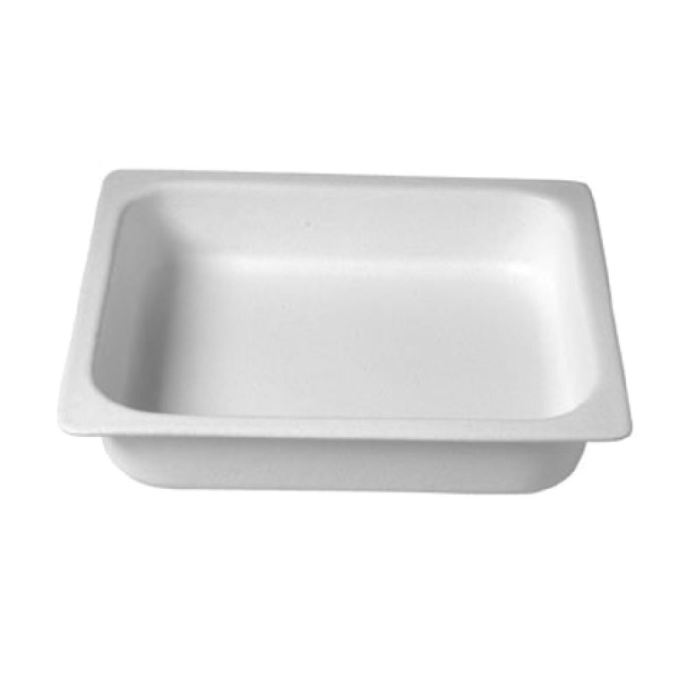 IH1-2DWW 6.3 qt. Half Size Deep Food Pan 1 - Classic White - 10.43 x 12.8 in. & 2 x 4 in. - 3.94 in. Deep