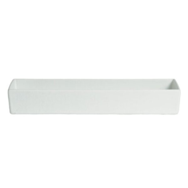 COMP05WW 2.6 qt. Rectangular Straight Sided Salad Bar Bowl - White - Classic Finish - 5 x 14.88 in. - 3 in. Deep