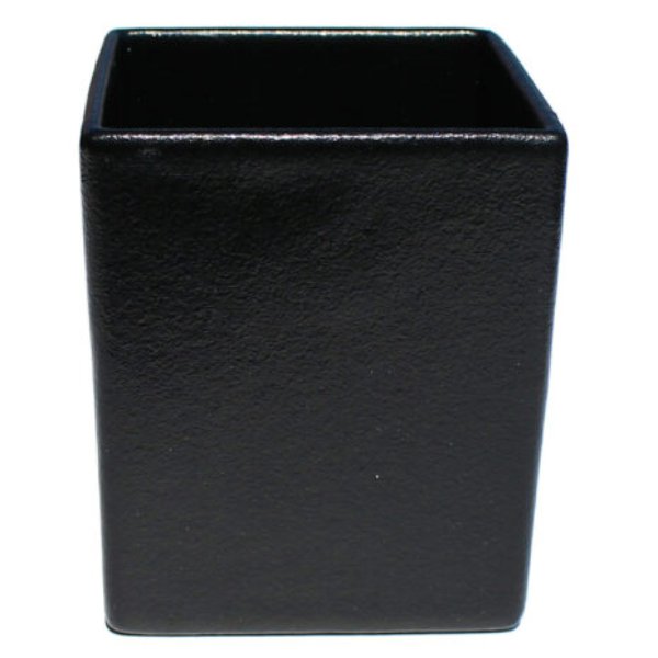 COMP07BB 1.9 qt. Square Straight Sided Salad Bowl - Classic Black - 5 in. - 6 in. Deep