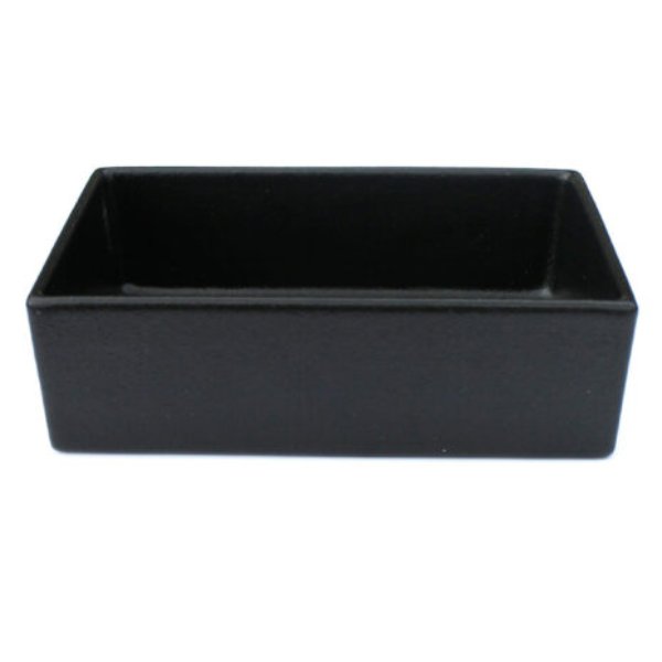 COMP02BB 2.4 qt. Rectangular Straight Sided Salad Bowl - Classic Black - 10 x 7 in. - 3 in. Deep