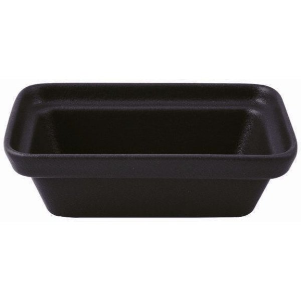 BUD23BB 1.6 qt. Rectangular China Bowl - Classic Black - 9.06 x 5.12 in. - 3.15 in. Deep - Medium