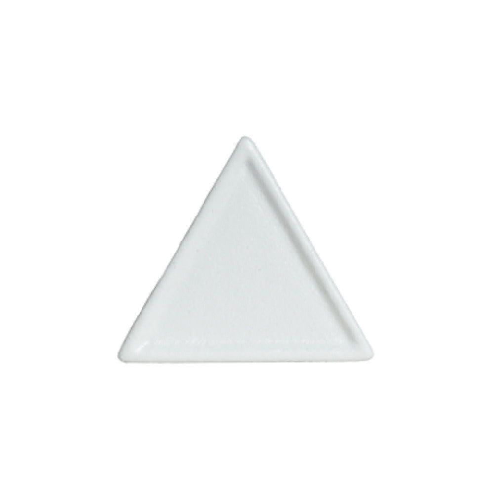 DT201WW 6 x 6 in. Triangle Buffet Platter - Classic White - 0.5 in. Deep