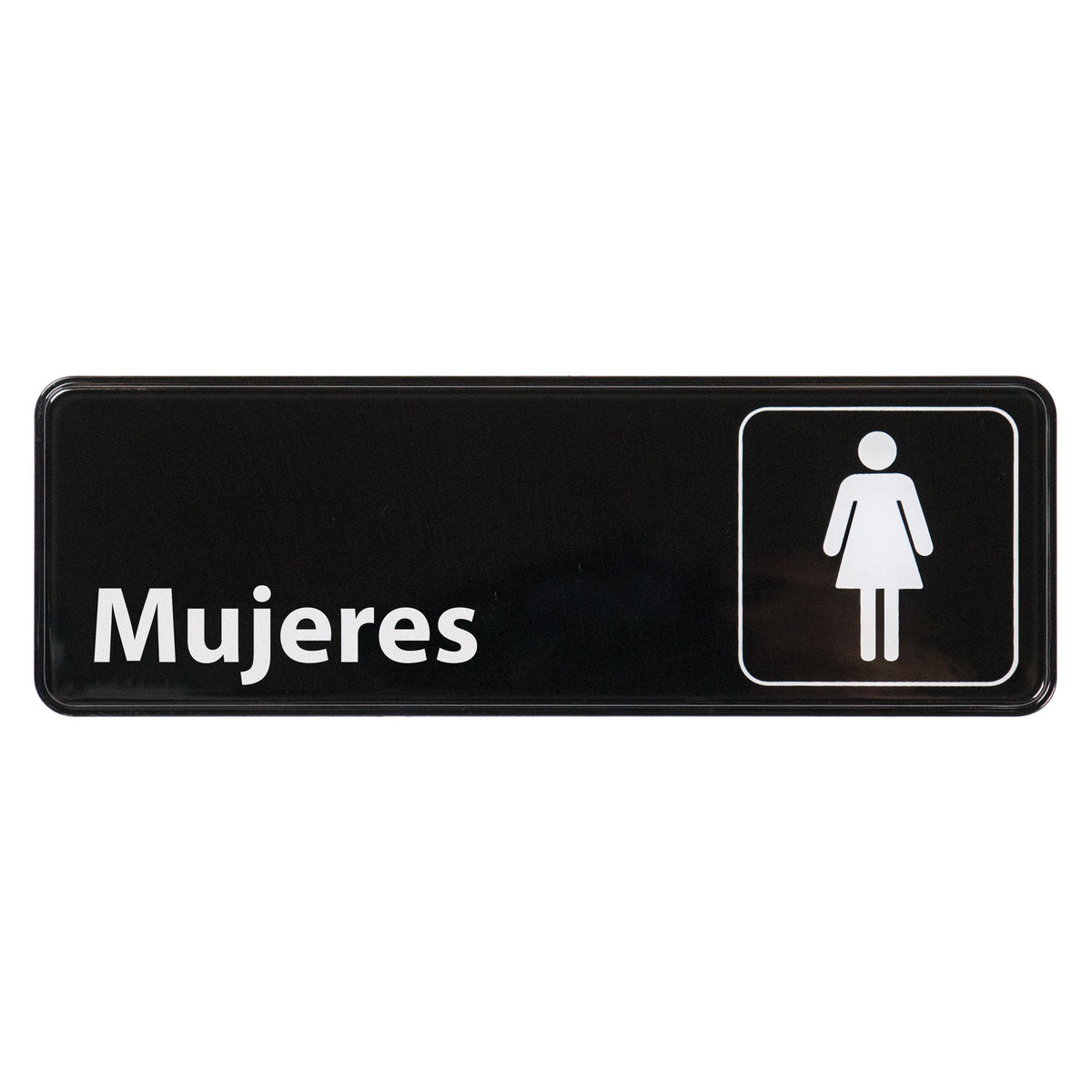 SGN-369 Information Signs, 9 x 3 in., Spanish - Women